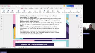 Analysis of Spatio temporal Patterns of Global Climate Change from 1972 to 2022 20240325 150509 Meet [upl. by Aiciles279]