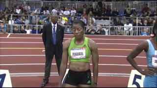 105th Millrose Games  Bianca Knight wins Womens 60m Dash [upl. by Yrrat]