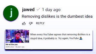 Jawed RESPONDED To YouTube Removing Dislikes LOL [upl. by Akimahc684]