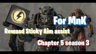 Rewasd Fortnite Sticky Aim Assist for MnK Fortnite Chapter 5 season 3 2024 Normal Mouse Movement [upl. by Eintruok]