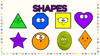 Shapes Name  Basic shapes  Shapes for Kids  Everyday Examples  Lony Tony [upl. by Rufina]