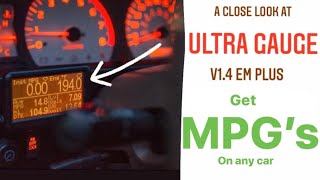 Get a mpg gauge on any car with a Ultra Gauge EM v14 [upl. by Orly]