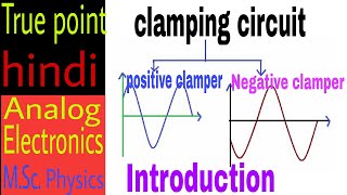 Clamping circuit  clamper   Analog electronics in hindi for MSc [upl. by Roselia334]