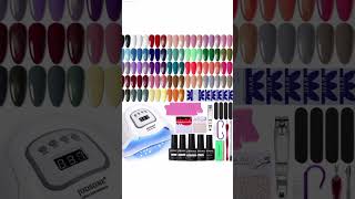 THE BEST GEL NAIL POLISH KIT WITH UV LIGHT  AMAZON FINDS 💅🏽 [upl. by Swanson476]