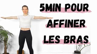 5MIN SEANCE BRAS  TONIFIER AFFINER et MUSCLER ses bras sans équipement a la maison [upl. by Iddet]