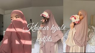 Khimar hijabi outfits daily life hijabi khimar outfit [upl. by Sashenka]