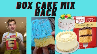 How to Make a Boxed Cake Mix Taste GOURMET EASY BAKING HACK [upl. by Madalena]