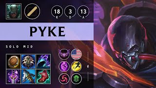 Pyke Mid vs Zac Quadra Kill Legendary  NA Master Patch 1419 [upl. by Silva684]