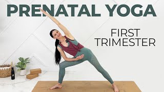 Prenatal Yoga For First Trimester Safe For All Trimesters [upl. by Samal494]