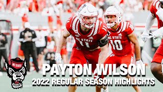 Payton Wilson 2022 Regular Season Highlights  NC State LB [upl. by Elly]