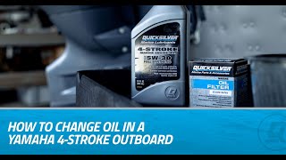 How to Change Oil in a Yamaha FourStroke Outboard [upl. by Cerellia]