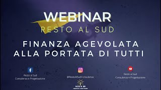 Webinar Resto Al Sud Cosa è Come funziona e Domande frequenti [upl. by Debra]