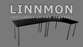 How to build  Ikea LINNMON Two Tables Joined Together Put It Together [upl. by Breskin286]