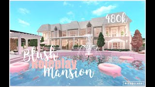 RobloxBloxburg Blush Roleplay Mansion  Speed Build  480k [upl. by Hilliary]