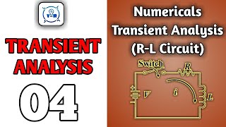 Numericals of Transient Analysis RL Circuit Differential Equation Method [upl. by Ylim]