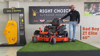 BAD BOY ZT ELITE 60INCH MOWER [upl. by Ahsimot]