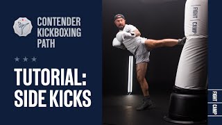 How To Do A Side Kick l Basic Kickboxing Techniques [upl. by Anirdua688]