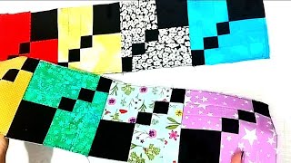 🍁Greative patchwork for beginners🍁ideas for striped patchworkMasi diy [upl. by Hsan]