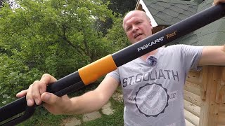 How to use a FISKARS XACT weed puller unboxing amp review weeding amp gardening [upl. by Arlyn999]