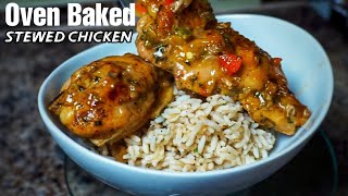 The BEST Oven Baked Stewed Chicken EVER  Ray Macks Kitchen and Grill [upl. by Katharine510]