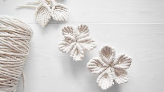 Kwiat wykonany techniką makramy tutorial DIY  How to make macrame flower [upl. by Tega]