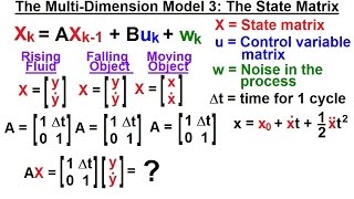 Special Topics  The Kalman Filter 9 of 55 The MultiDimension Model 3 The State Matrix [upl. by Aisereht641]