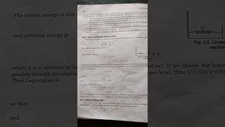 Lagrange ApplicationLinear harmonic Oscillator and Simple Pendulum Notes in Classical Mechanics [upl. by Anitsyrk]