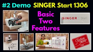 2 Demo Singer Start 1306 Best Sewing Machine for Home Use Bobbin Threading Sewing Machine Problems [upl. by Kared]