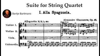 Alexander Glazunov  Five Novelettes Op 15 1886 for String Quartet [upl. by Nerty227]