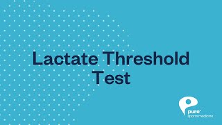 Lactate Threshold Test [upl. by Nowad]