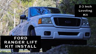 Ford Ranger Lift Kit Install Part 1 [upl. by Ahsikcin]