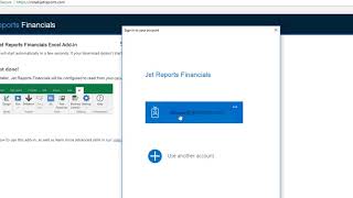 Install Step 2  How Users Install the Excel AddIn  Jet Reports Financials [upl. by Llennor92]