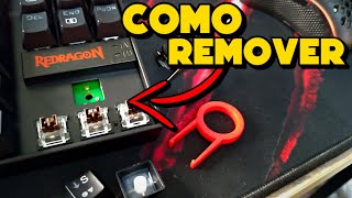 COMO REMOVER SWITCH DE TECLADO MECANICO [upl. by Sclar450]