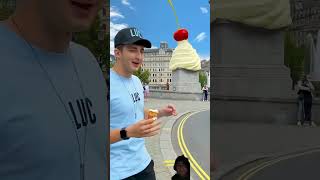 Drop My Ice Cream magic challenge icecream funny prank visualeffects tiktoktrending cherry [upl. by Filomena716]