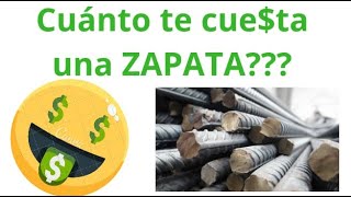 🤑Calculo de VARILLAS en Zapatas y su PRECIO Curso de Generadores de Obra 02 [upl. by Aenaj]