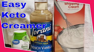 Homemade Keto Coffee Creamer  A Keto Collaboration  DIY [upl. by Irret]