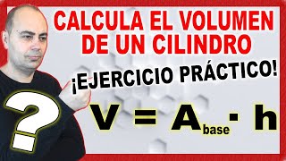 Calcula VOLUMEN y CAPACIDAD CILINDRO 💥 Depósito Forma Cilíndrica [upl. by Innos]