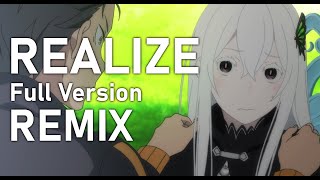 ReZero Season 2 OP Realize feat Un3h  Drumstep Remix  Full Version [upl. by Yelyak785]