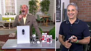 Energizer Wired Smart Doorbell and IndoorOutdoor Camera on QVC [upl. by Attenyw491]