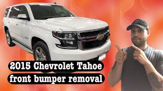 2015 Chevrolet Tahoe front bumper removal [upl. by Florri]