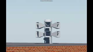 TTSC CYCLOP STH12B siren  1 minute alert  roblox [upl. by Enitsuga]