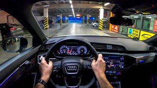 Audi Q3 II Sportback 2020  POV Test Drive 437 Joe Black [upl. by Olegnad]