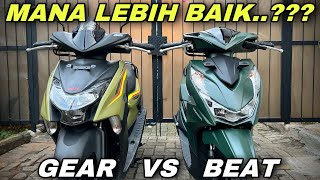 PANAS‼️HONDA BEAT VS YAMAHA GEAR 125 [upl. by Oivat]