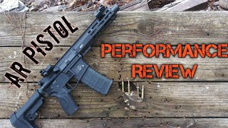 Smith amp Wesson MP15 75quot AR Pistol  Range and Performance Review [upl. by Ardnala]