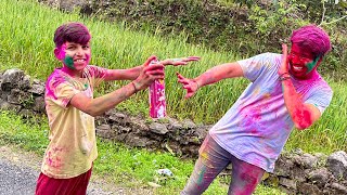 Playing Holi with GamerFleet 😂 Rang Diya [upl. by Saiasi]