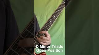 D Minor Triad Drill  Open Position guitar guitarpractice jazz chords [upl. by Vihs]