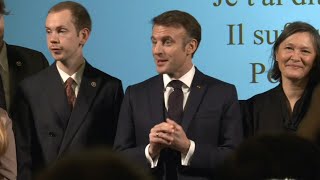 Emmanuel Macron sings quotLes ChampsElyséesquot during his state visit to Sweden  AFP [upl. by Wohlert]