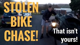 Biker Chases and Confronts Bike Thief [upl. by Sibbie]