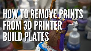 How To Remove Prints From Build Plate Easily  3D Resin Printer [upl. by Ezitram]