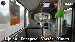 MercedesBenz Citaro C2 G 430  Lijn 511 Ennepetal Voerde  Ennepetal Klutert [upl. by Tedda445]